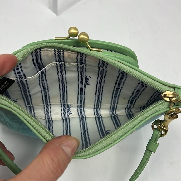 Coach Bonnie Cashin Kisslock Limited Edition Bon Print Canvas Large Wristlet - Picture 6 of 10